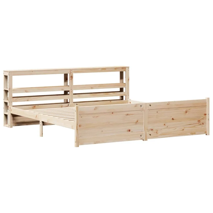 Cadre de lit avec tête de lit sans matelas 200x200 cm - 3