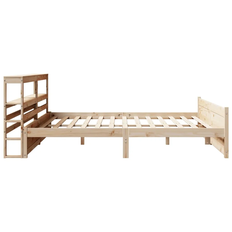 Cadre de lit avec tête de lit sans matelas 200x200 cm - 7