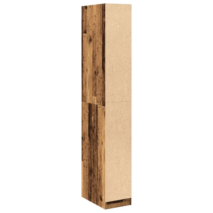 Garde-robe vieux bois 30x50x200 cm bois d'ingénierie - 6