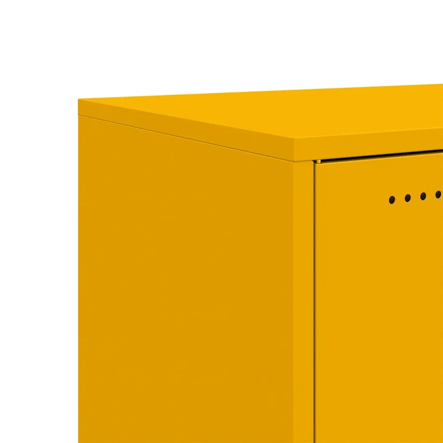 Buffet jaune moutarde 68x39x72 cm acier - 10