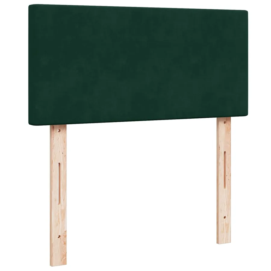 Sommier à lattes de lit avec matelas Vert foncé 100x200 cm - 5