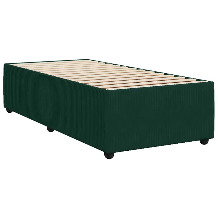 Sommier à lattes de lit avec matelas Vert foncé 100x200 cm - 6