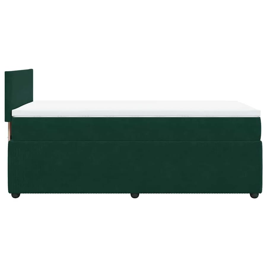 Sommier à lattes de lit avec matelas Vert foncé 100x200 cm - 9