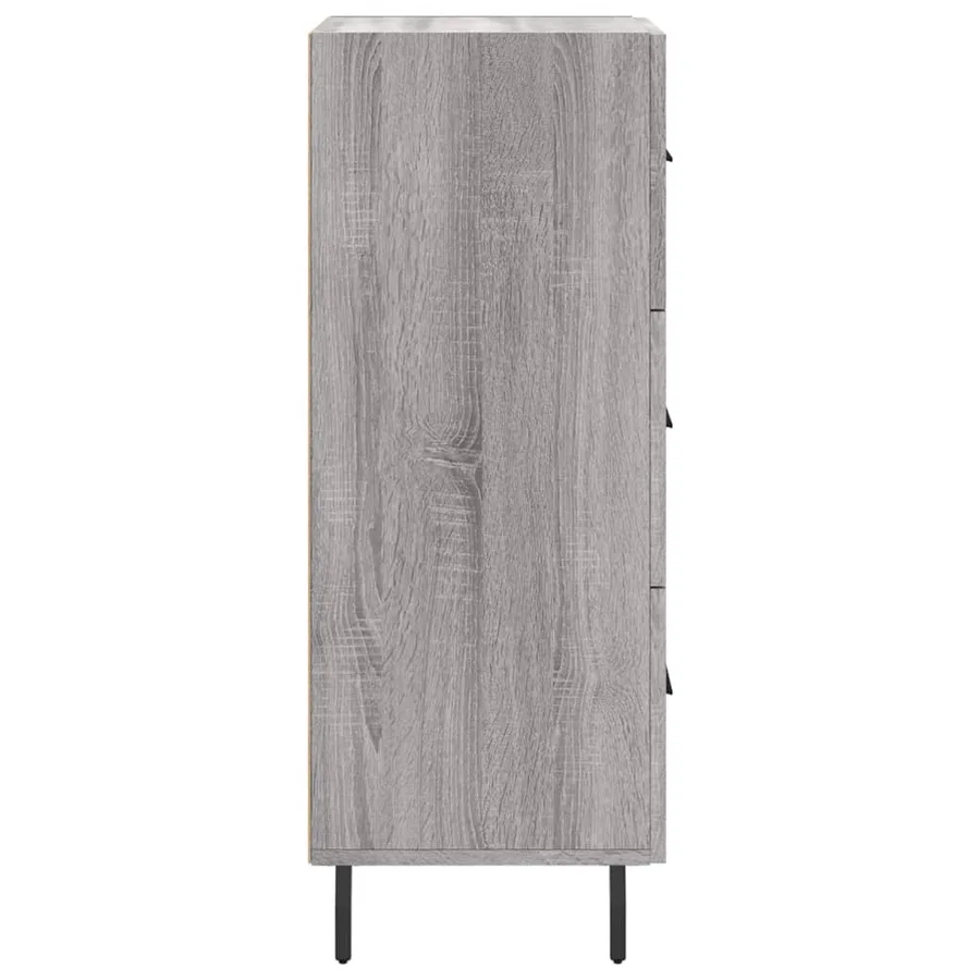 Buffet Sonoma gris 34,5x34x90 cm Bois d'ingénierie - 7