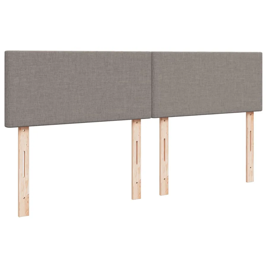 Sommier à lattes de lit avec matelas Taupe 180x200 cm Tissu - 7