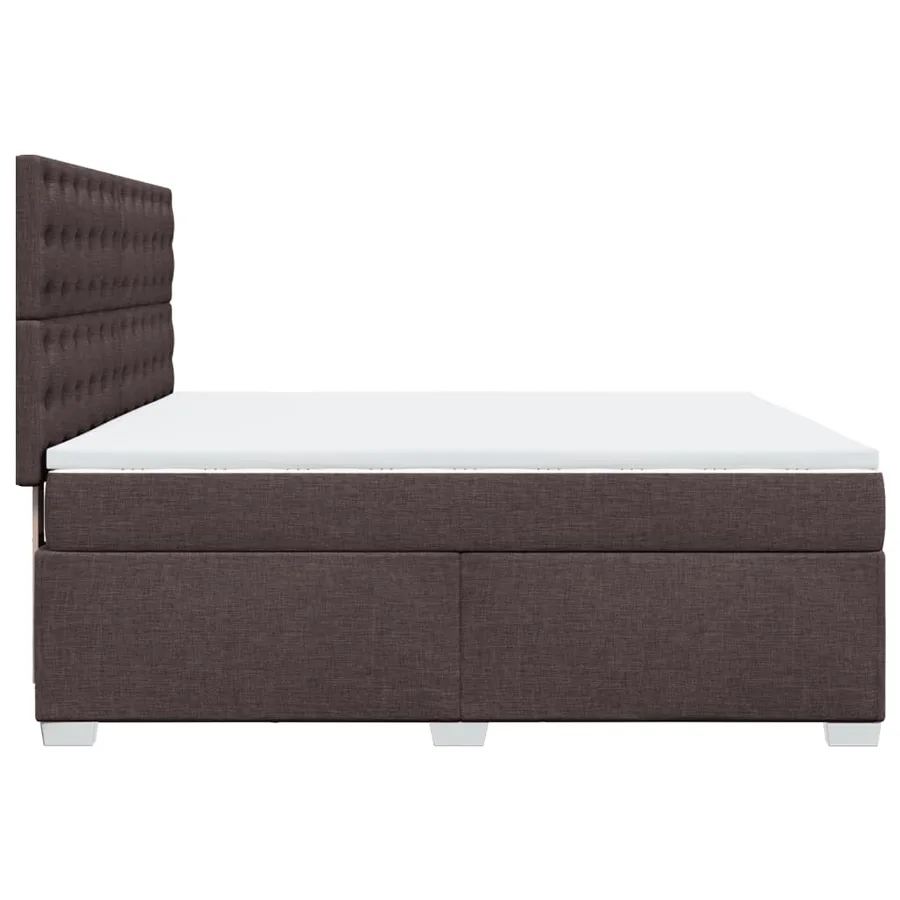 Sommier à lattes de lit avec matelas Marron foncé 180x200 cm - 9