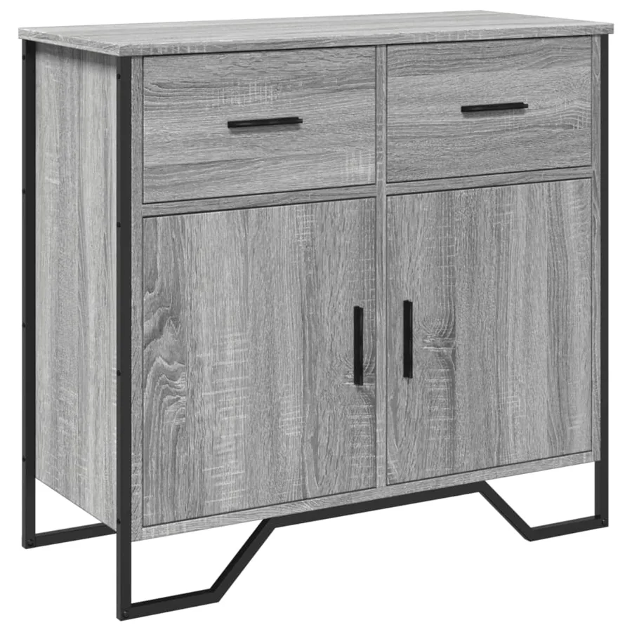 Buffet sonoma gris 79,5x35,5x74,5 cm bois d'ingénierie - 2