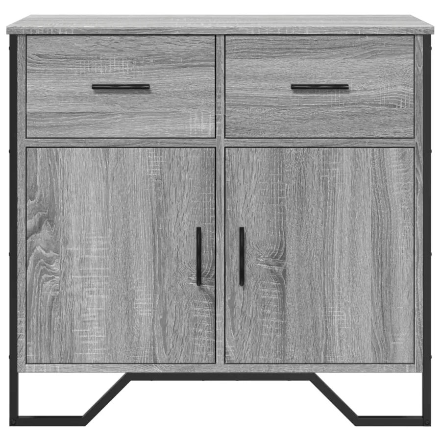 Buffet sonoma gris 79,5x35,5x74,5 cm bois d'ingénierie - 4