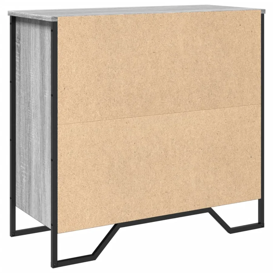 Buffet sonoma gris 79,5x35,5x74,5 cm bois d'ingénierie - 7