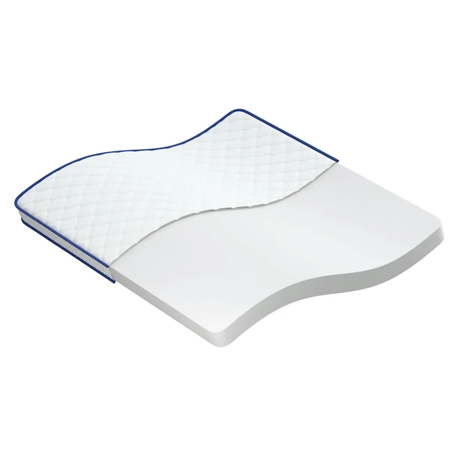 Matelas en mousse à mémoire de forme blanc 200x200x17 cm doux - 2
