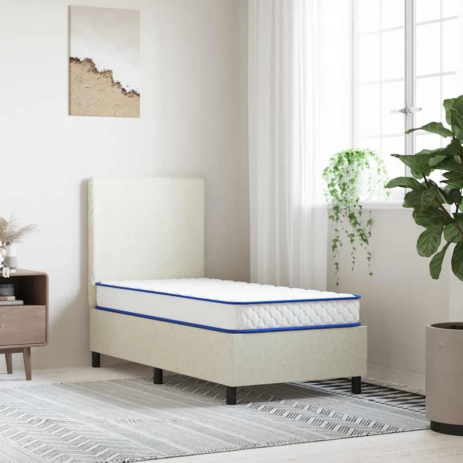Matelas en mousse à mémoire de forme blanc 80x160x17 cm doux