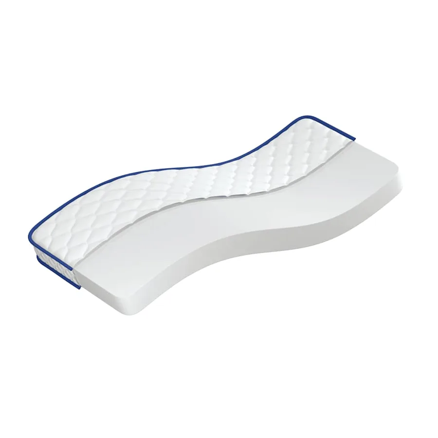 Matelas en mousse à mémoire de forme blanc 80x160x17 cm doux - 2
