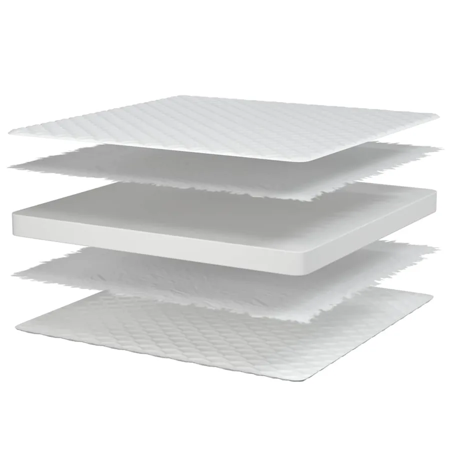 Matelas en mousse à mémoire de forme blanc 80x160x17 cm doux - 7