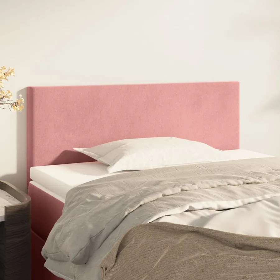 Tête de lit Rose 80x5x78/88 cm Velours