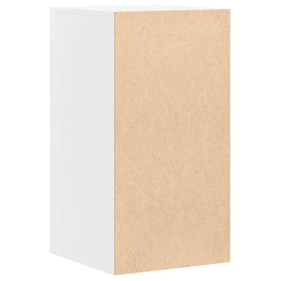 Commode d'angle blanc 40x41x76 cm bois d'ingénierie - 6