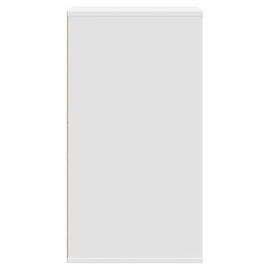 Commode d'angle blanc 40x41x76 cm bois d'ingénierie - 7