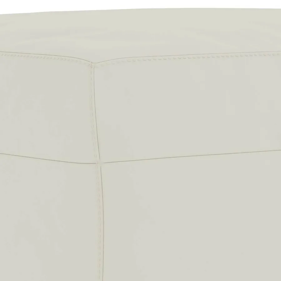 Ensemble de canapés 3 pcs avec coussins Crème Velours - 7