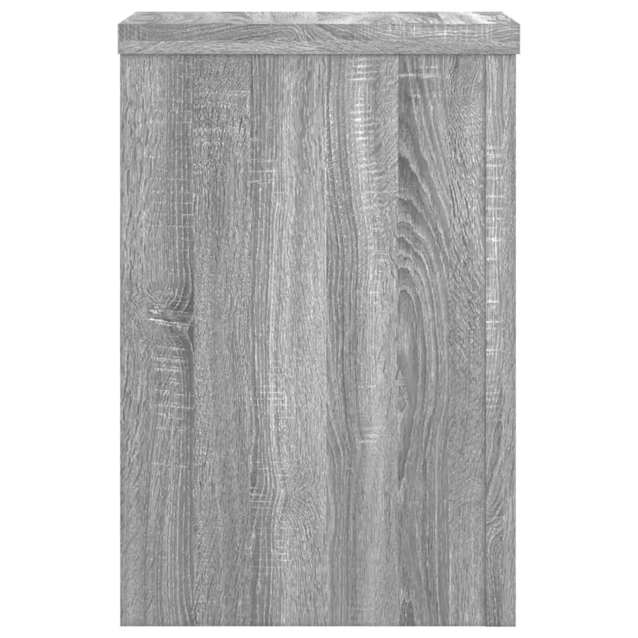 Supports pour plantes 2 pcs sonoma gris bois d'ingénierie - 4