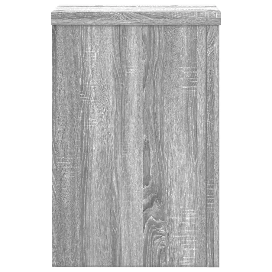 Supports pour plantes 2 pcs sonoma gris bois d'ingénierie - 6