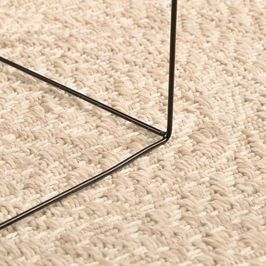 Tapis ZIZUR beige Ø 120cm aspect de jute intérieur et extérieur - 2