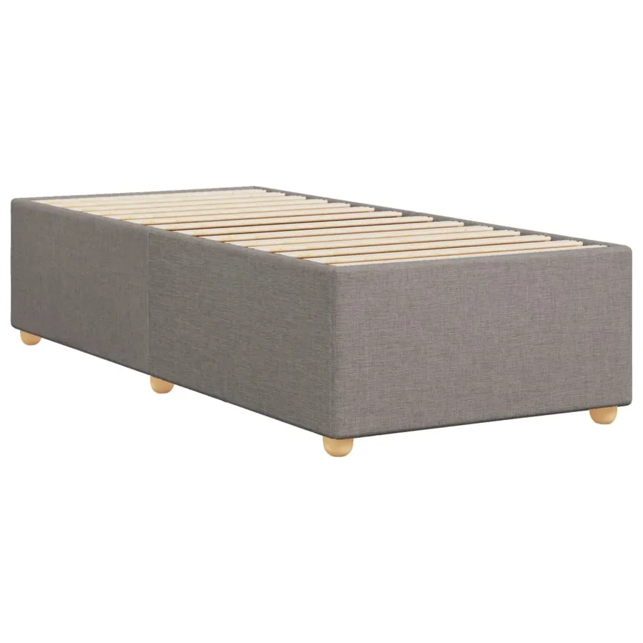 Cadre de lit sans matelas taupe 80x200 cm tissu - 6