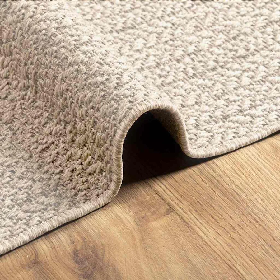 Tapis ZIZUR crème 240x340 cm aspect de jute intérieur extérieur - 6