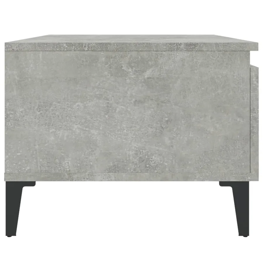 Table d'appoint Gris béton 50x46x35 cm Bois d'ingénierie - 8