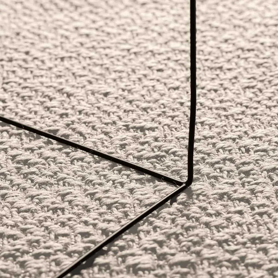 Tapis ZIZUR crème 120x170 cm aspect de jute intérieur extérieur - 4