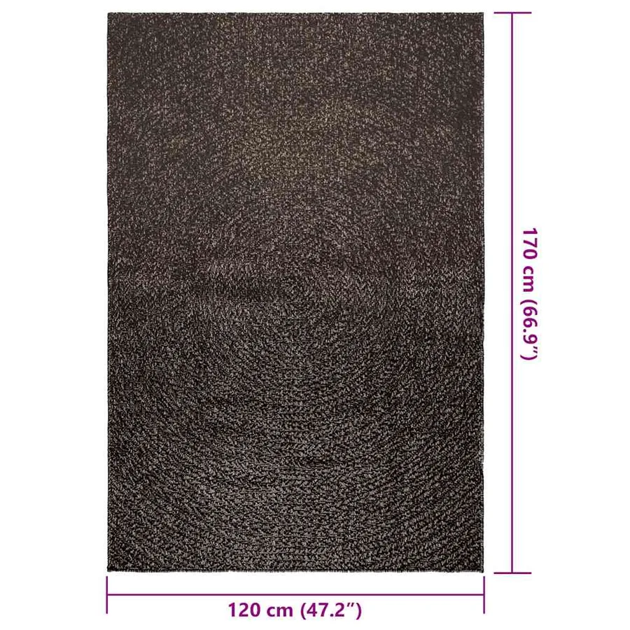 Tapis ZIZUR 120x170 cm aspect de jute intérieur extérieur - 9