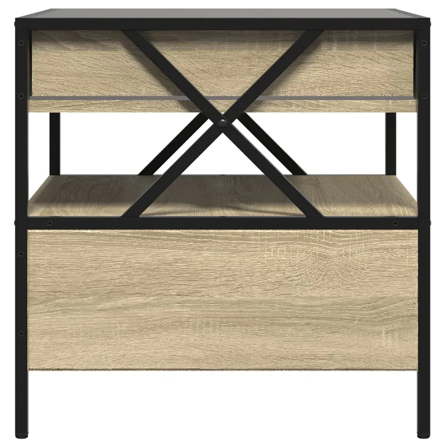 Table basse avec LED Infinity chêne sonoma 50x50x51 cm - 8