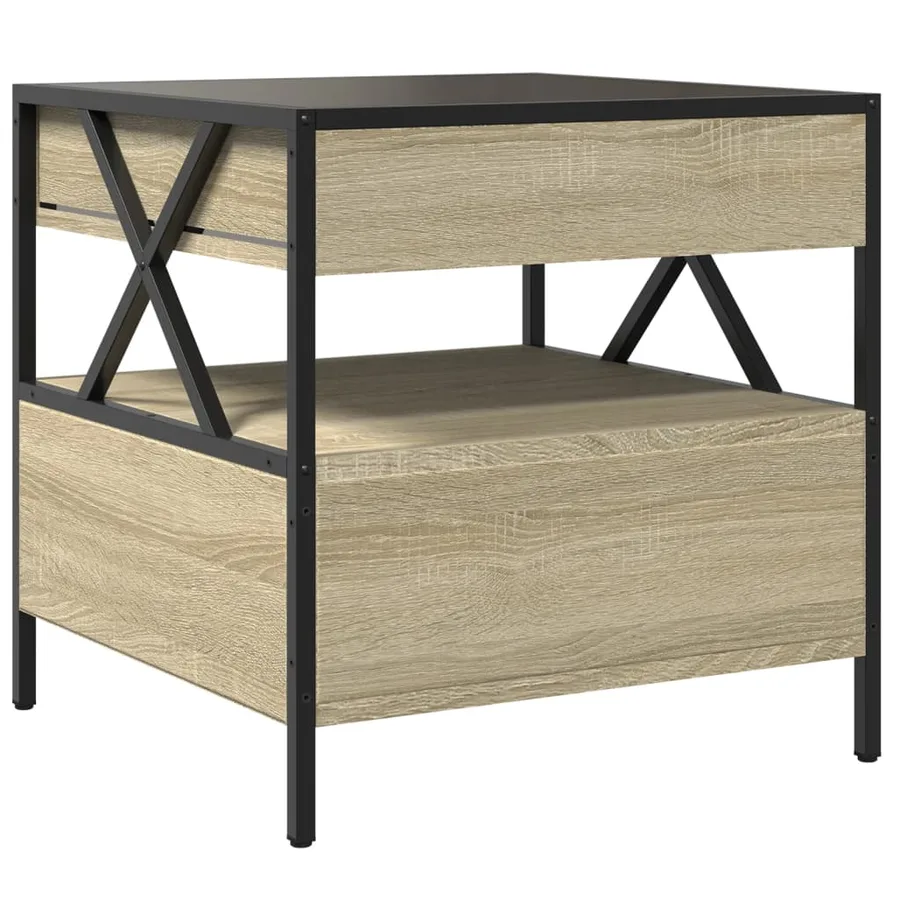 Table basse avec LED Infinity chêne sonoma 50x50x51 cm - 9