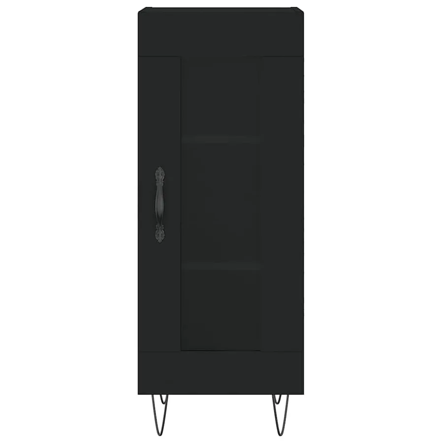 Buffet Noir 34,5x34x90 cm Bois d'ingénierie - 5