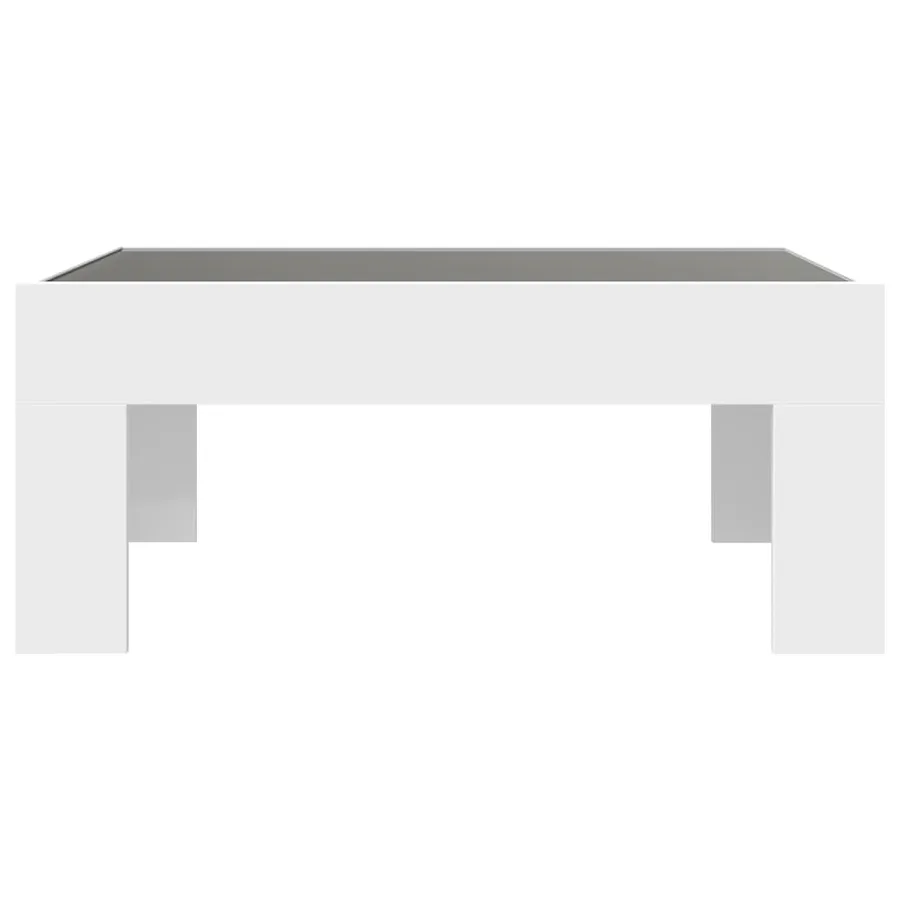 Table basse avec LED infini blanc 70x50x30 cm - 6