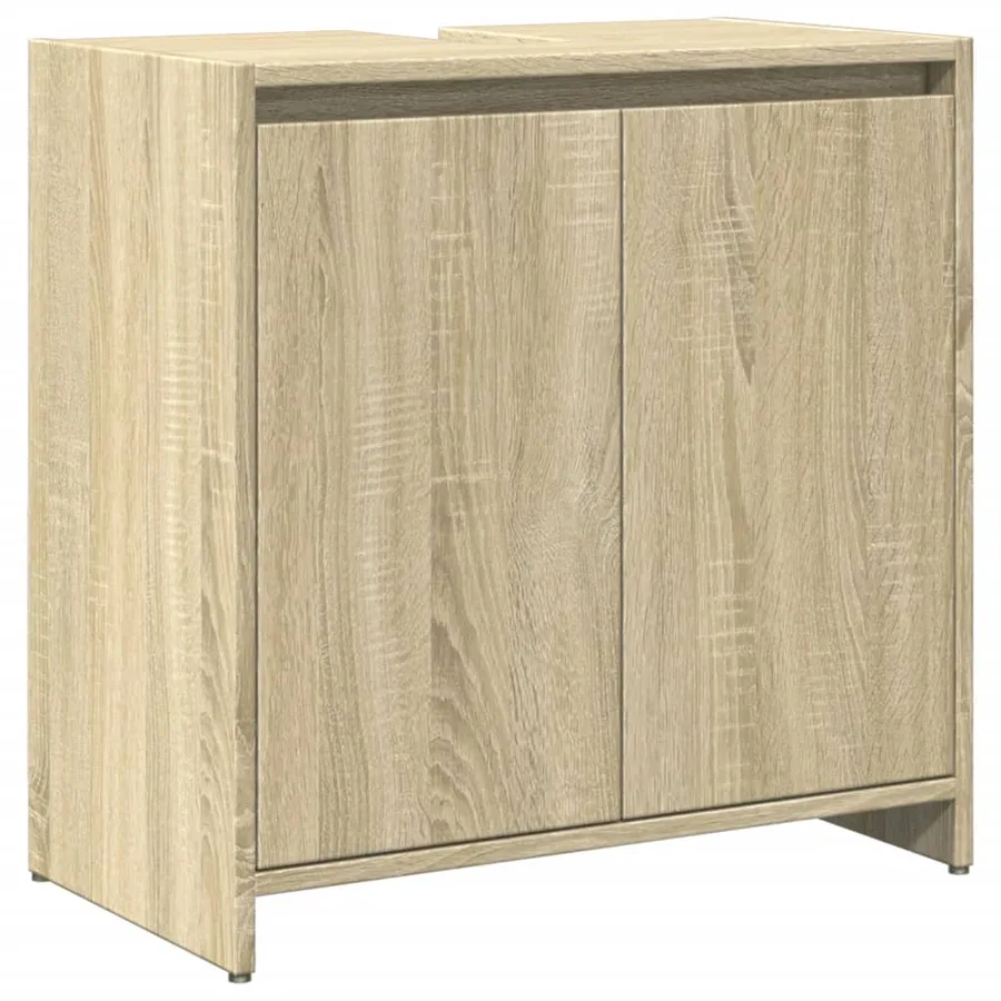 Ensemble de meubles de salle de bain 3 pcs chêne sonoma - 9