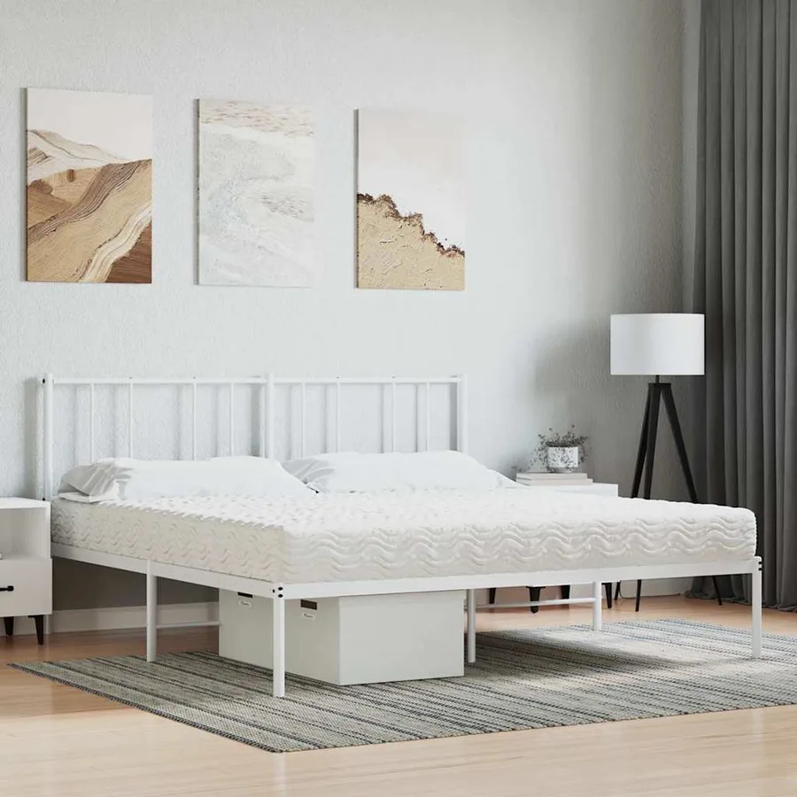 Matelas en mousse blanc 200x210 cm dureté H2 H3 - 2