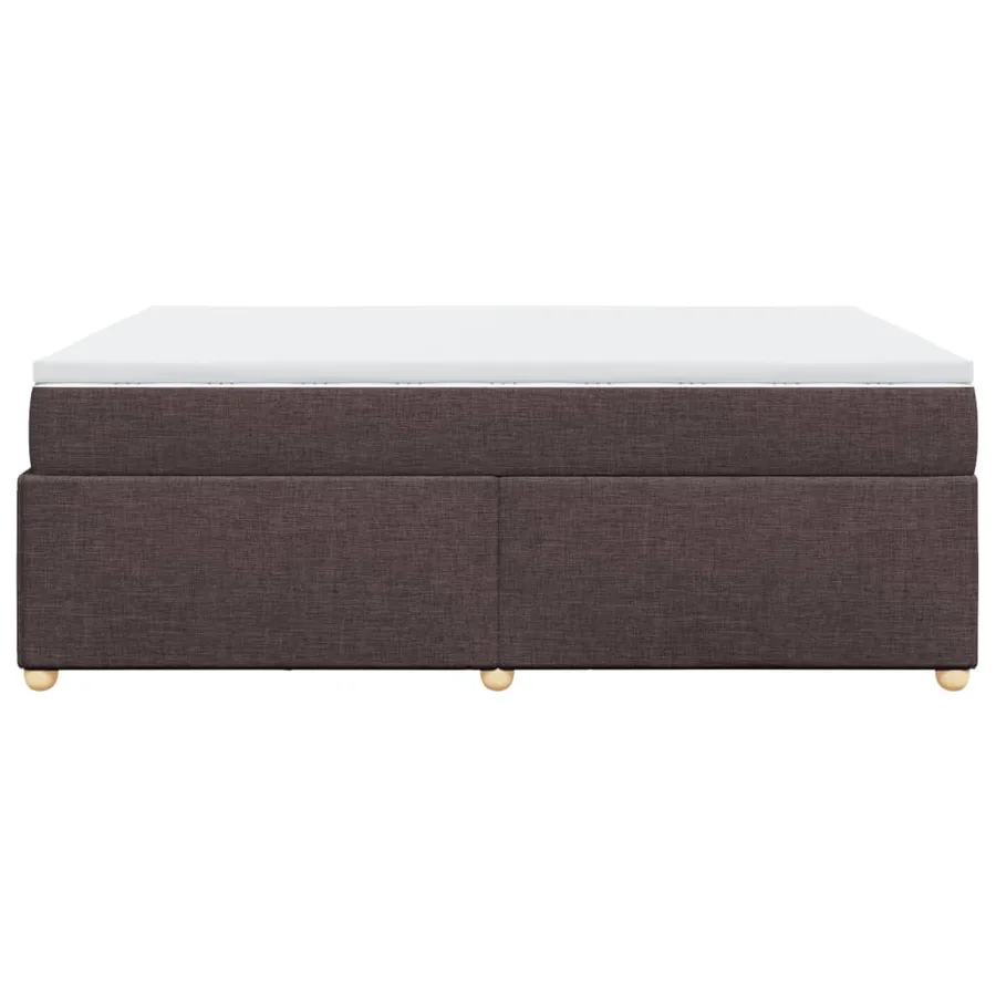 Sommier à lattes de lit avec matelas Marron foncé 160x200 cm - 8