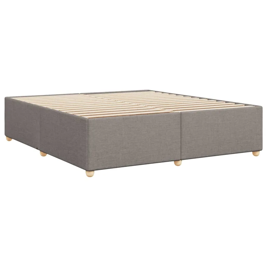 Cadre de lit sans matelas taupe 180x200 cm tissu - 3