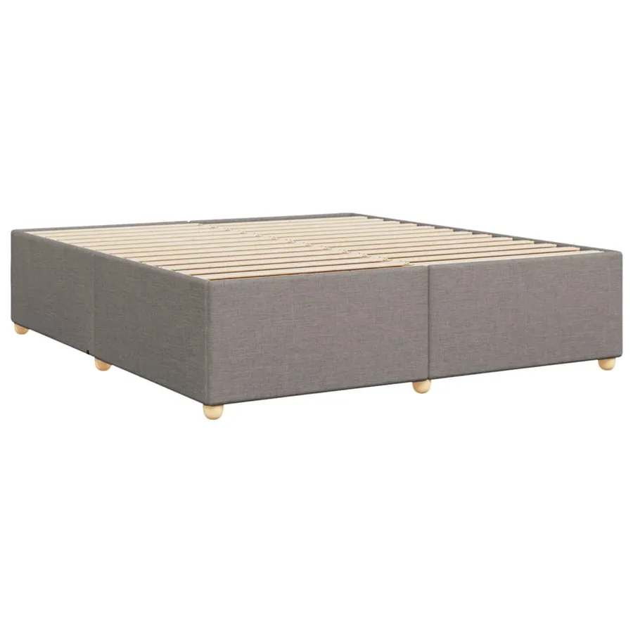 Cadre de lit sans matelas taupe 180x200 cm tissu - 6
