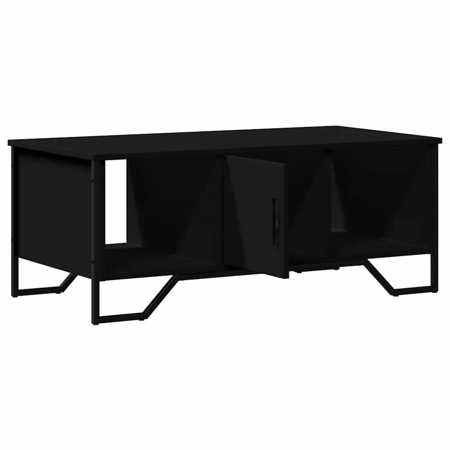 Table basse noir 100x51x40 cm bois d'ingénierie - 10