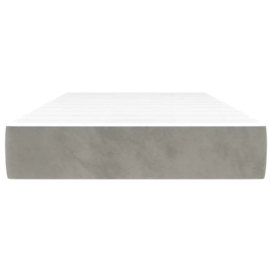 Matelas à ressorts ensachés 90 x 220 cm Gris clair - 3
