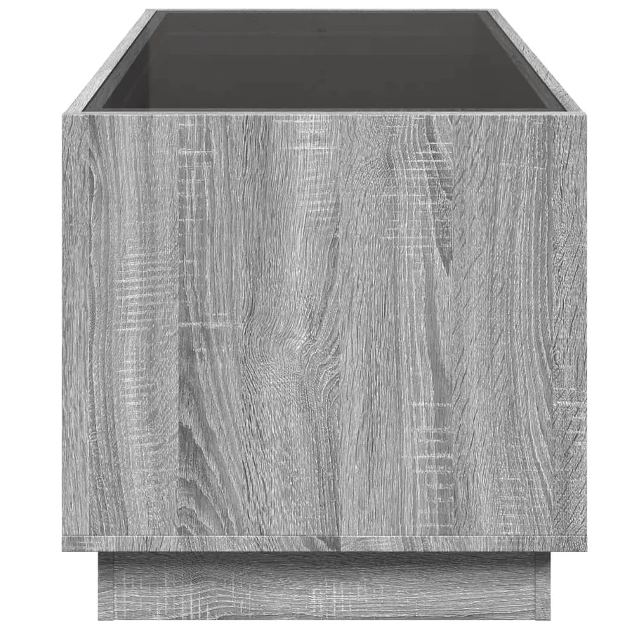 Table basse avec LED infini sonoma gris 70x50x50 cm - 7