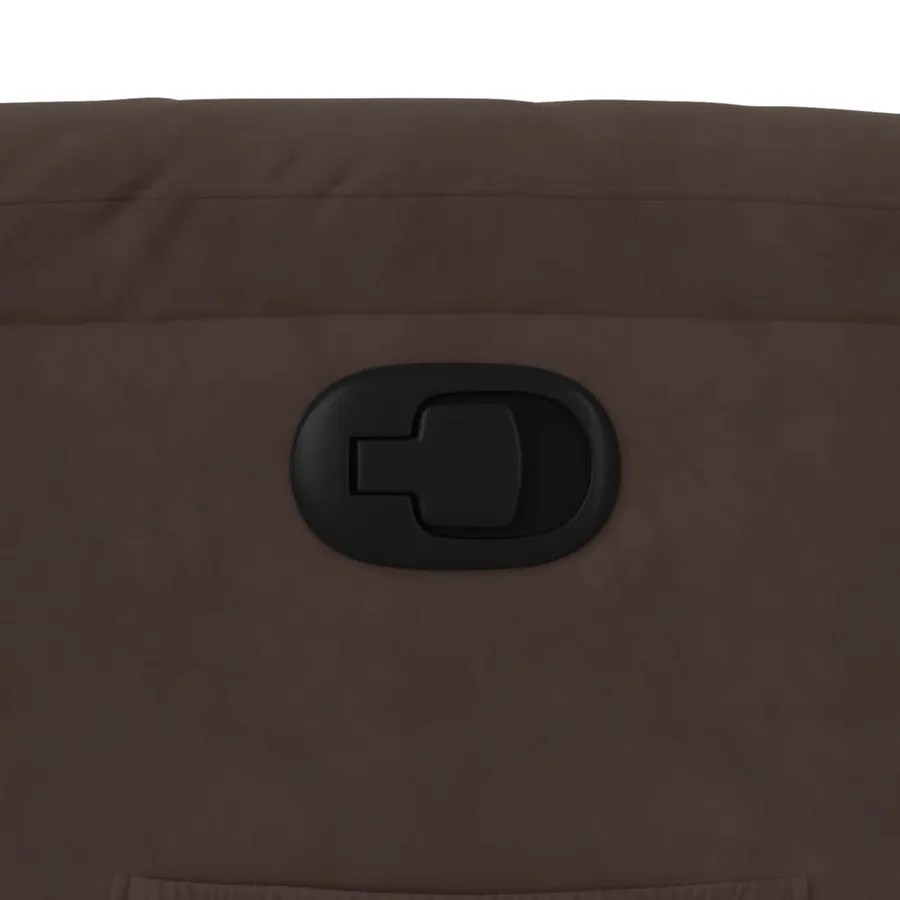 Fauteuil inclinable marron tissu microfibre - 9