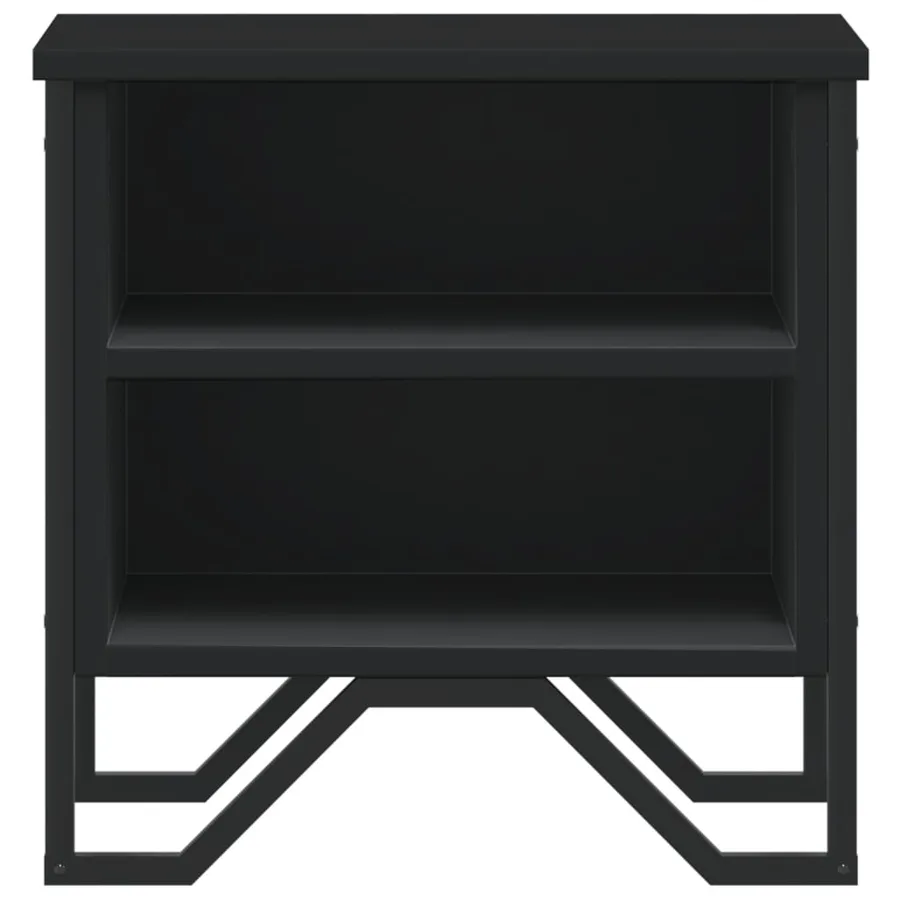 Table de chevet Noir 40 x 30 x 40 cm Aggloméré - 5
