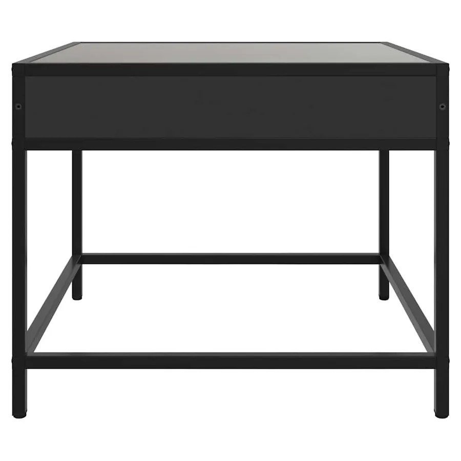 Table basse avec LED Infinity noir 50x50x41 cm - 6