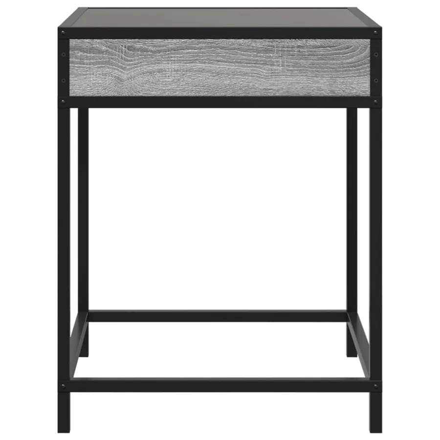 Table basse avec LED Infinity sonoma gris 40x40x51 cm - 6