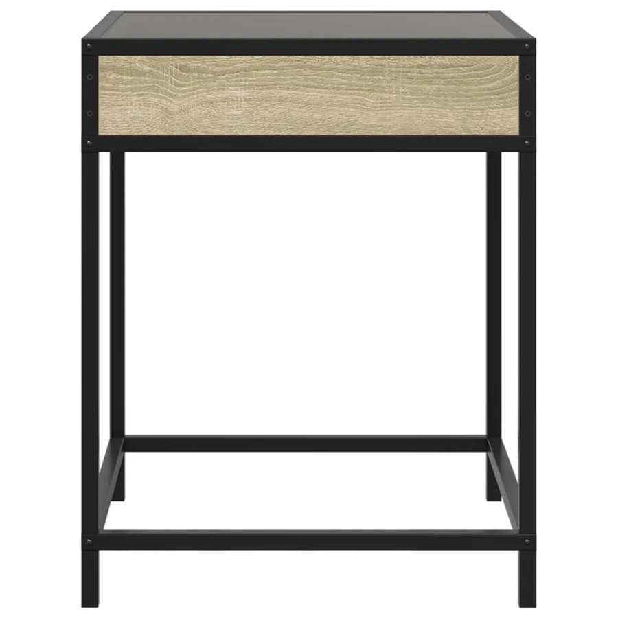 Table de chevet avec LED infini chêne sonoma 40x40x51 cm - 6