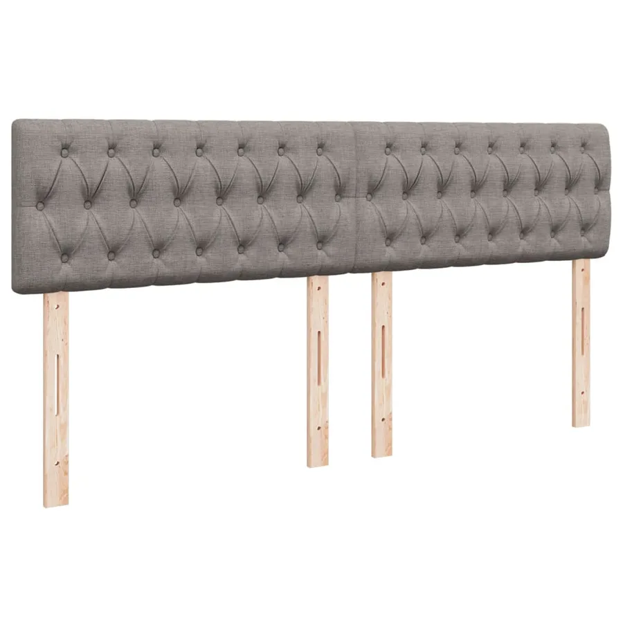 Sommier à lattes de lit avec matelas Taupe 180x200 cm Tissu - 10