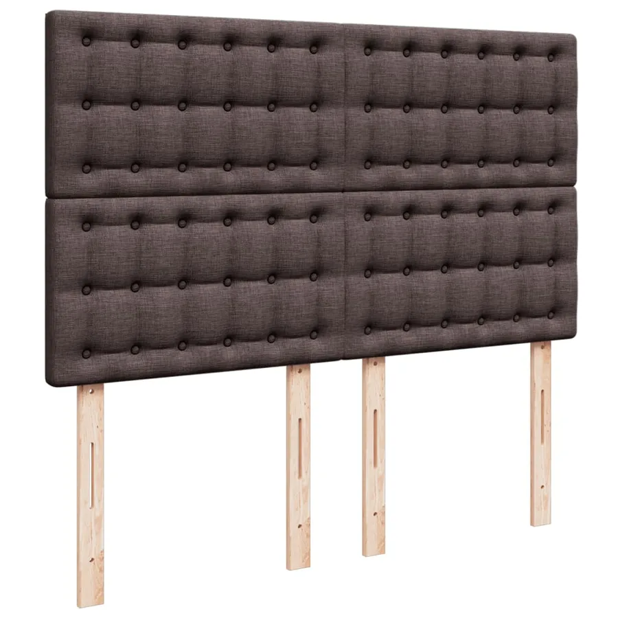 Sommier à lattes de lit avec matelas Marron foncé 160x200 cm - 9