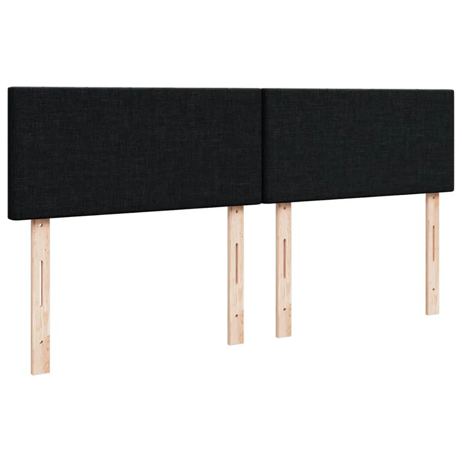 Sommier à lattes de lit avec matelas Noir 180x200 cm Tissu - 12