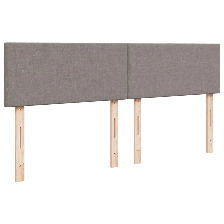 Sommier à lattes de lit avec matelas Taupe 180x200 cm Tissu - 12